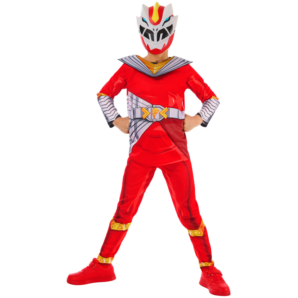 (7-8 Years, Red) Power Rangers Childrens/Kids Cosmic Fury Red Power Ranger Costume