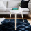 (White, Small) Coffee Table, Small Side Table Living Room, Triangle Solid Wood End Table 4