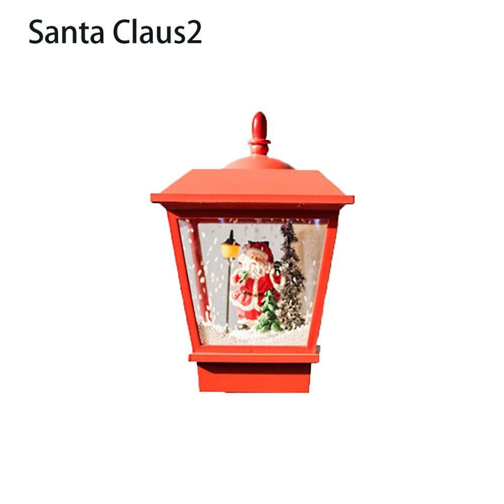 (b) Decoration New Festival Snowman Falling snow Snow street light Street lamp Christmas