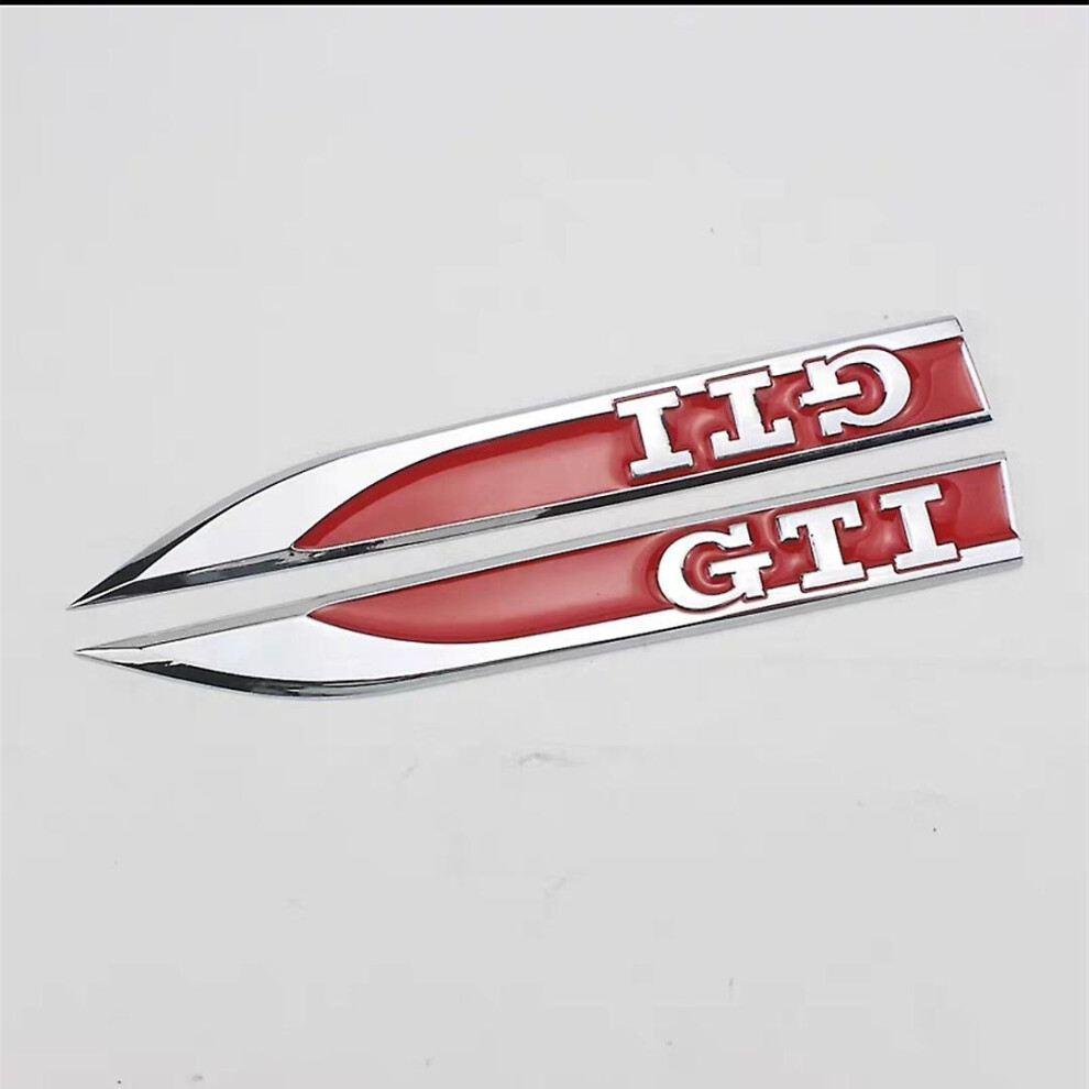 ( Gti) Otwoo 3D Metal Gtd Gti Car Wing Fender Side Badge Emblem Car Sticker For Golf Mk7 Mk4 Mk5 Mk6 Car Styling Logo Emblem Accessories Red 8994440136363