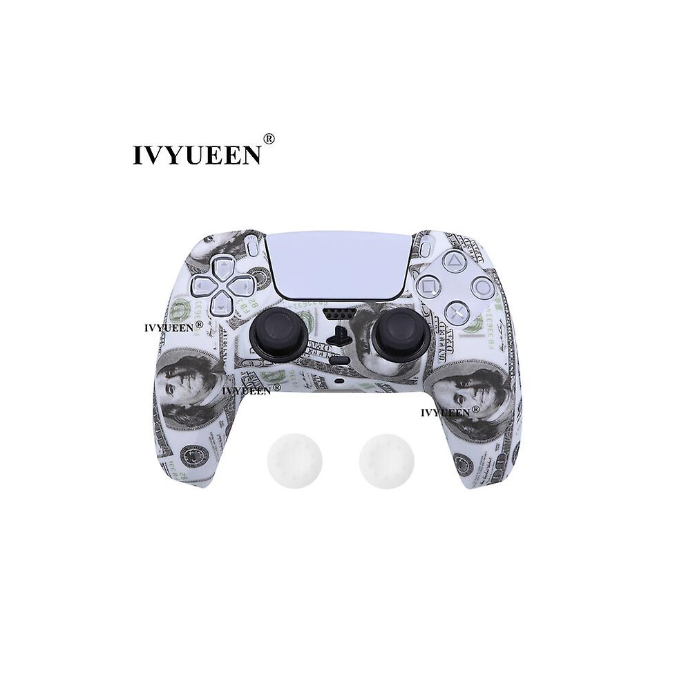 (Us Dollar) For Dualsense Wireless Controller Silicone Case Cover For Ps5 Protective Skin With Analog Thumbsticks Grips Caps 8994440137056