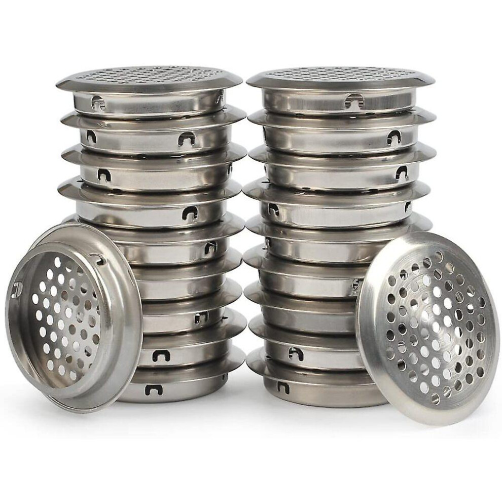 50 Pieces Ventilation Grille Stainless Steel Ventilation Hole 8715748577500