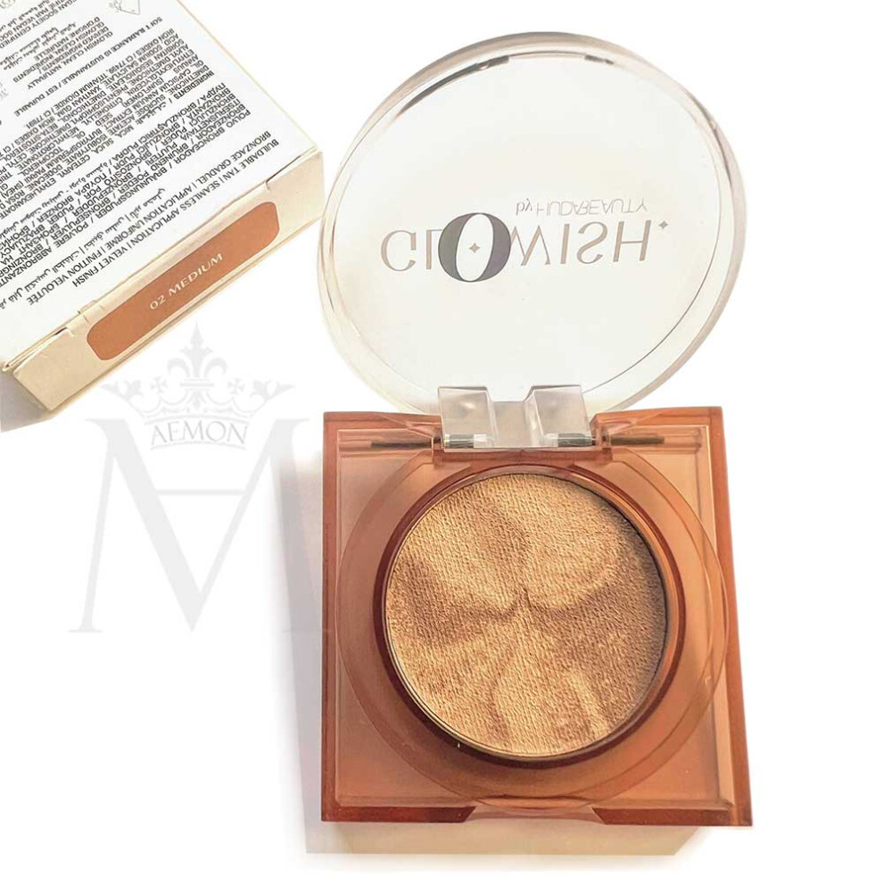 Huda Beauty GloWish Soft Radiance Bronzing Powder Mini Cheeky Medium