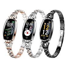(silver) H8 Smart Bracelet Measuring Blood Pressure Heart Rate Blood Pressure Multifunctional Waterproof Ladies Sports Pedometer Watch