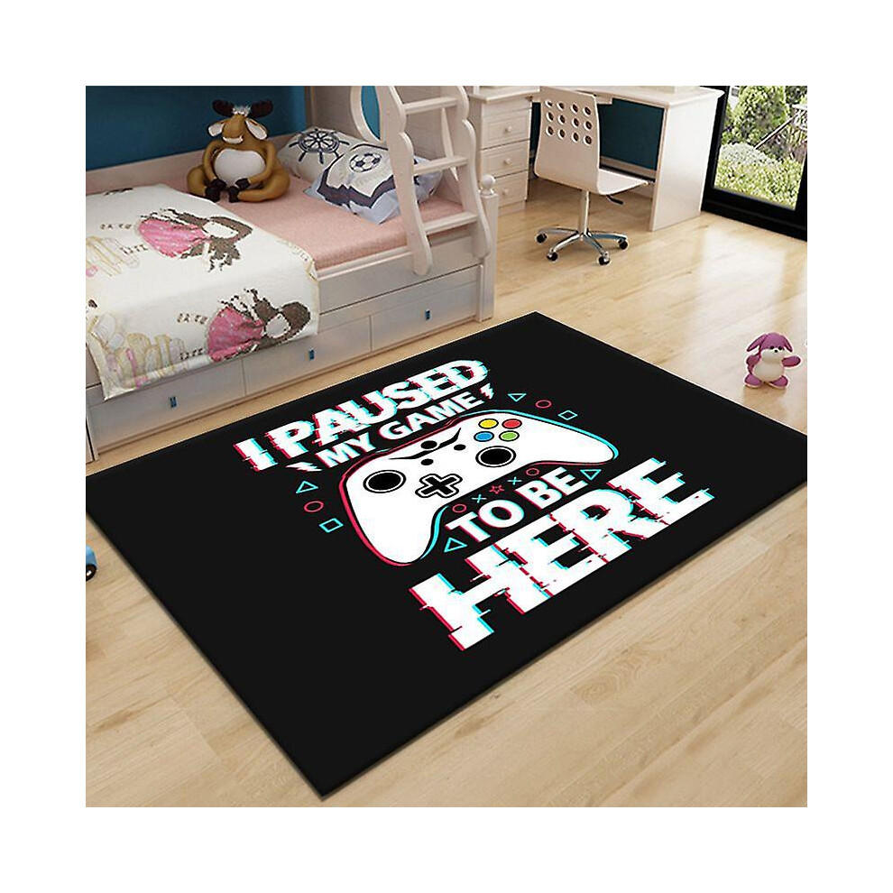 (B, 160*230cm) Gaming Room Decor Rug, Gamepad Carpet Theme Gamer Rugs, For Bedroom Boys Teens Printed Game Gamepad Video Gamer Carpets Bedroom Living-image-OPC-PFX8C6W-NEW