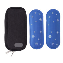 (Type 2) Insulin Cooler Cooling Case With 2 Ice Packs Portable Medical Cooler Insulation Bag For Outdoor Travel