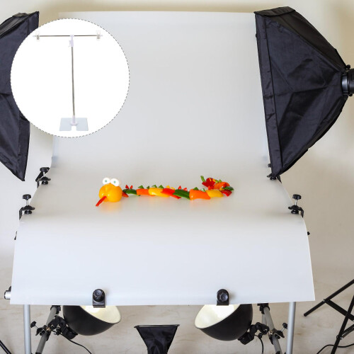 Small Stand T Shape Background Stand Background Frame T Backdrop Stand White Photography Tool 1