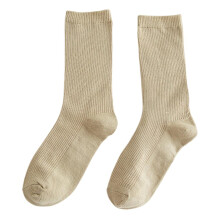 (Khaki, Child) Colorful Socks Thin Cotton Socks Soft Breathable High Elastic Sock For Adult Child