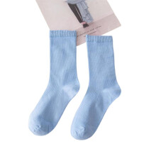 (Grey Blue, Adult) Colorful Socks Thin Cotton Socks Soft Breathable High Elastic Sock For Adult Child