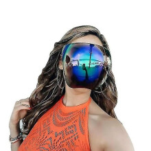 (B) Face Shield Sunglasses Visor Full Face Cover Visor Glasses Face Cover Uv400 Protective Eyewear