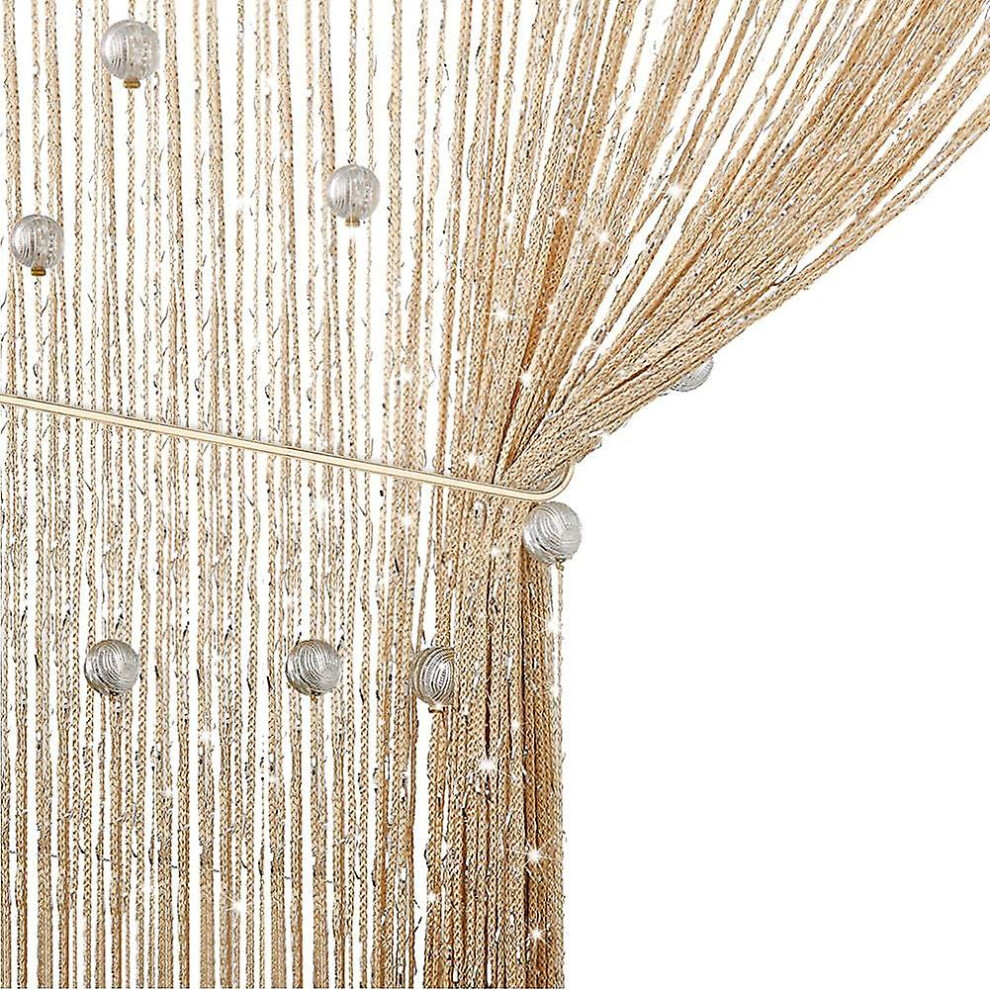 String Door Curtains Panel, Fly Screen Curtain,doorways Divider For Window Decorative 90x200cm (white)