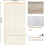 String Door Curtains Panel, Fly Screen Curtain,doorways Divider For Window Decorative 90x200cm (white) 5