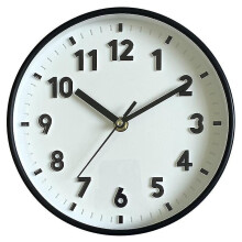 (black white clock) Modern Simple Wall Candy Color Clock Mute Living Room Clock Wall Mounted Clock For Home New Wall Clock