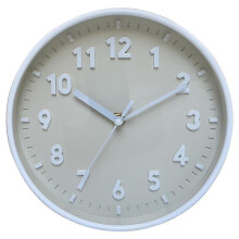 (white grey clock) Modern Simple Wall Candy Color Clock Mute Living Room Clock Wall Mounted Clock For Home New Wall Clock