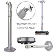 Universal 20-40cm Projector Ceiling Wall Mount Aluminium Bracket 15kg Capacity