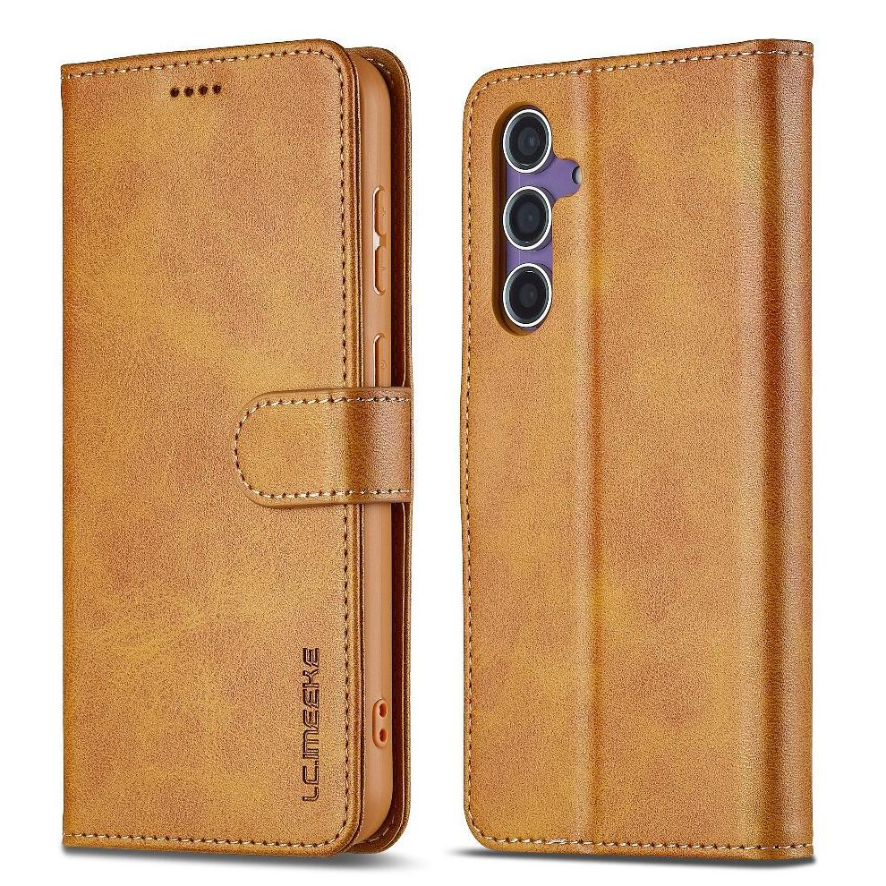 (Yellow) Flip Case For Samsung Galaxy A36 5G Kickstand With Card Slot Pu Leather Yellow 764549245918