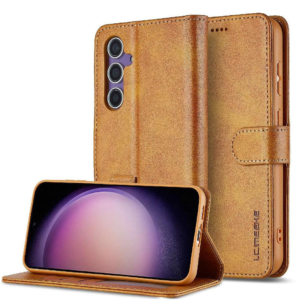 (Yellow) Flip Case For Samsung Galaxy A56 5G With Card Slot Pu Leather Kickstand Yellow 764549245963