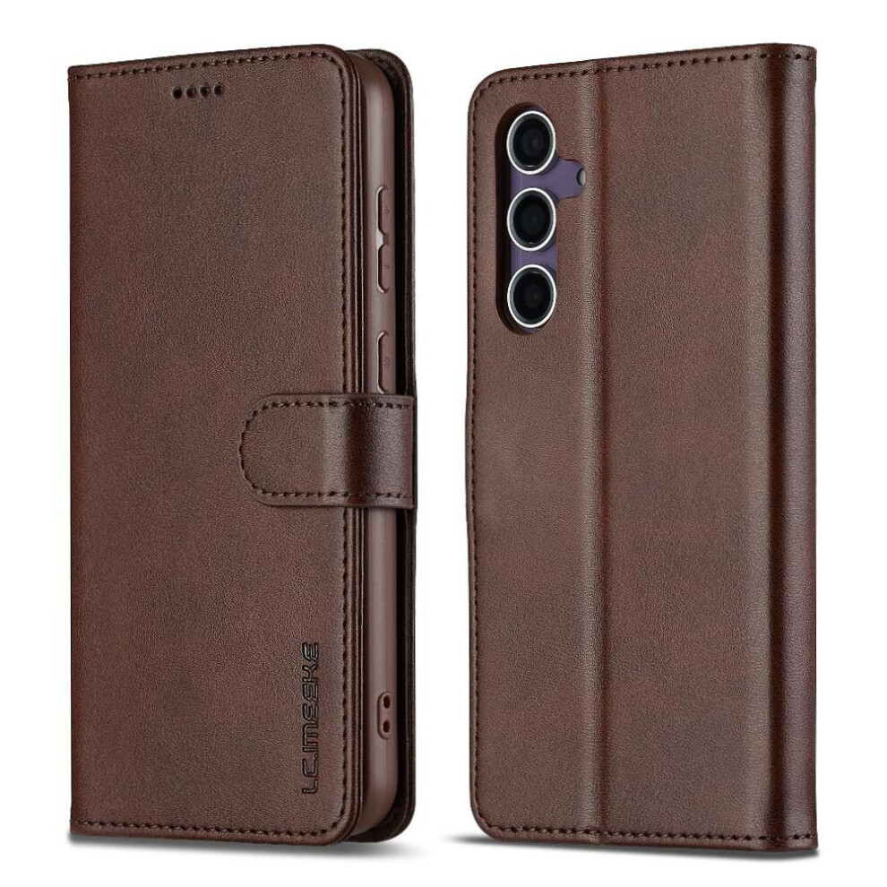 (Brown) Flip Case For Samsung Galaxy A56 5G With Card Slot Pu Leather Kickstand Brown 764549245932