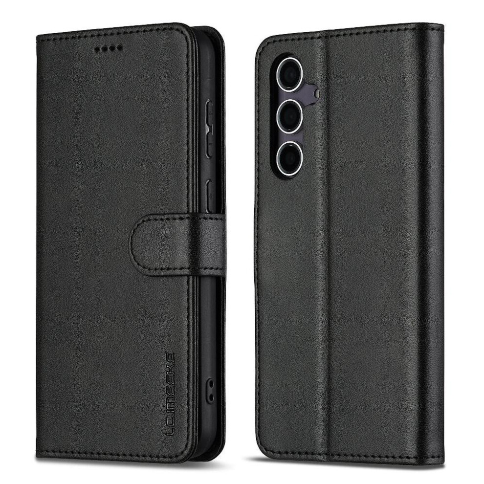 (Black) Flip Case For Samsung Galaxy A26 5G Kickstand Pu Leather With Card Slot Black 764549245994