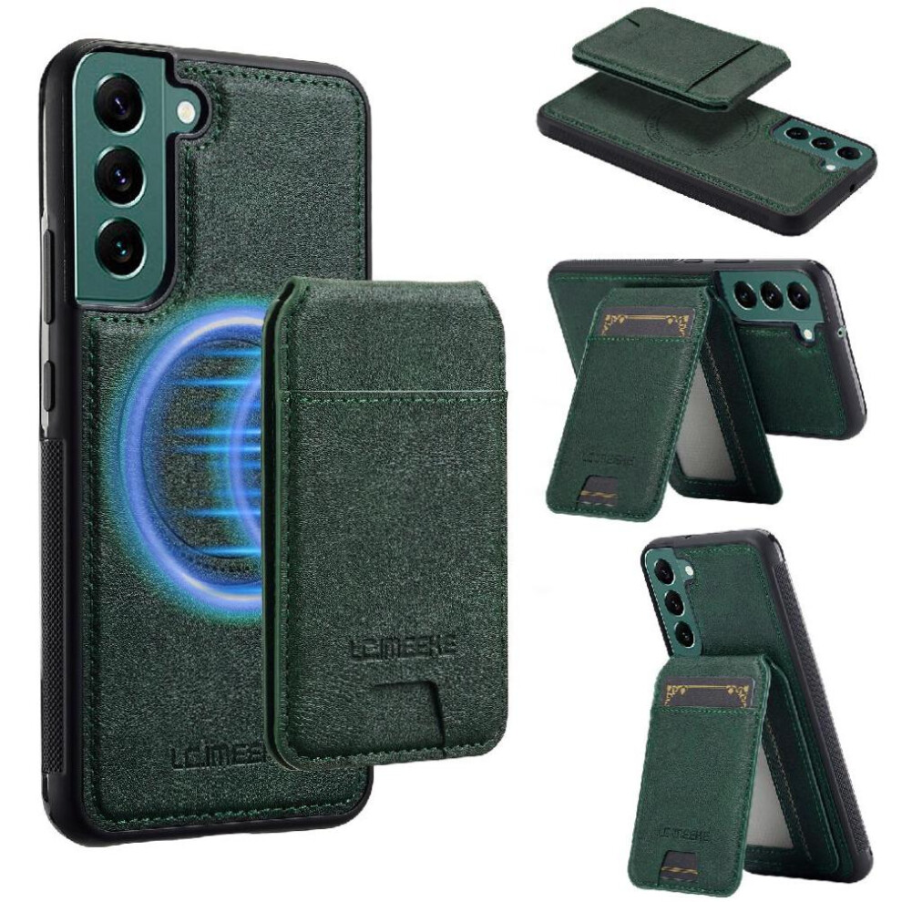 (Green) Compatible With Samsung Galaxy A15 4G/5G Case 2 In 1 Detachable Wallet Case Slot Photo Frame Rfid Shielding Green 764549248384