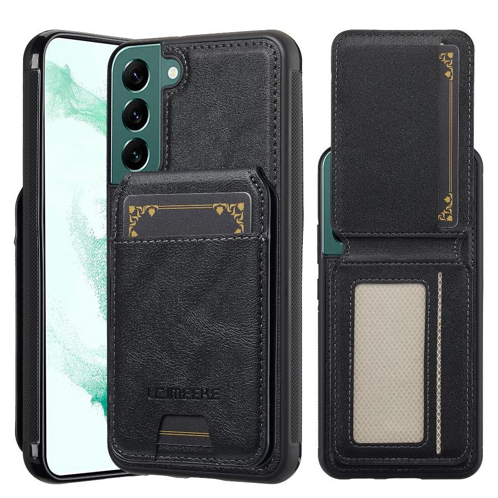 (Black) Compatible With Samsung Galaxy A15 4G/5G Case 2 In 1 Detachable Wallet Case Slot Photo Frame Rfid Shielding Black 764549248360