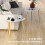Homcom HOMCOM Side Table Set of 2, Modern End Coffee Bedside Tables Grey Natural 5
