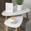Homcom HOMCOM Side Table Set of 2, Modern End Coffee Bedside Tables Grey Natural 6