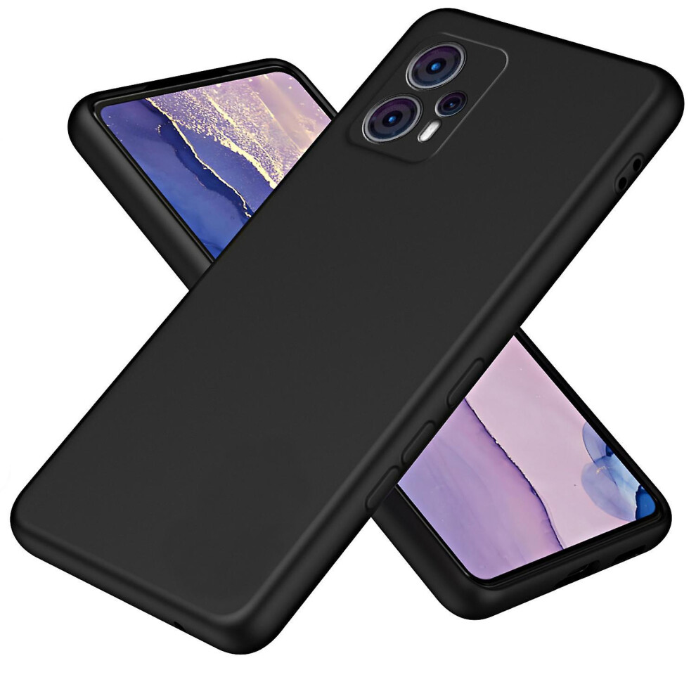 (Black) For Motorola Moto G23 4G Bump Proof 2.2Mm Protective Cover Fiber Lining Tpu Phone Case Black 8715748613284
