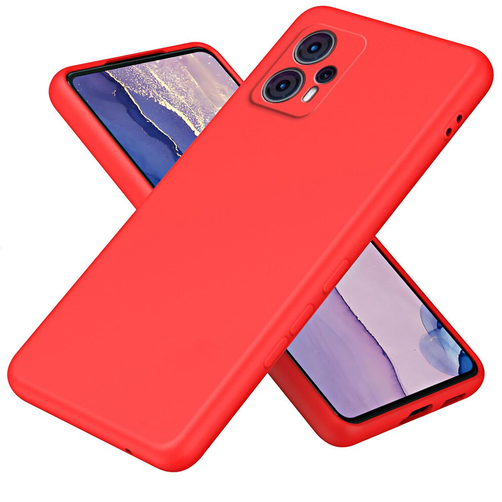 (Red) For Motorola Moto G23 4G Bump Proof 2.2Mm Protective Cover Fiber Lining Tpu Phone Case Red 8715748613307