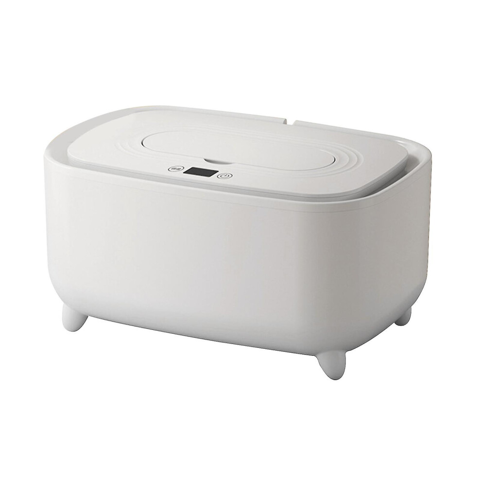 (White) Baby Wipe Warmer Pp Material Intelligent Adjustable Temperature Large Capacity Infant Wipes Heater White