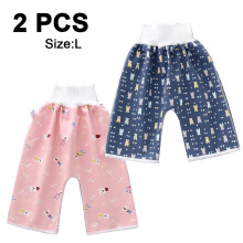 2 Packs Waterproof And Leakproof Diaper Pants Potty Training Cloth Diaper Pants For Baby Boy And Girl Night Time