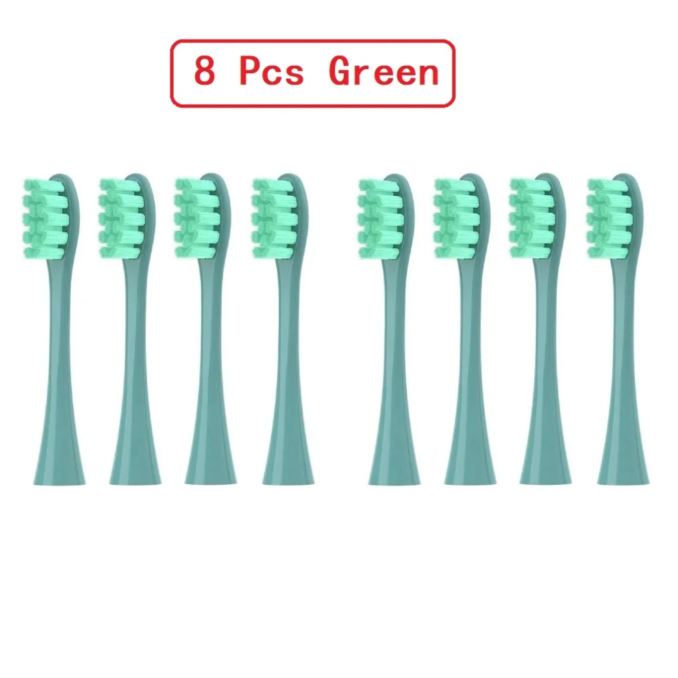 (8 Pcs green) Replacement Brush Heads For Oclean+Free Gift