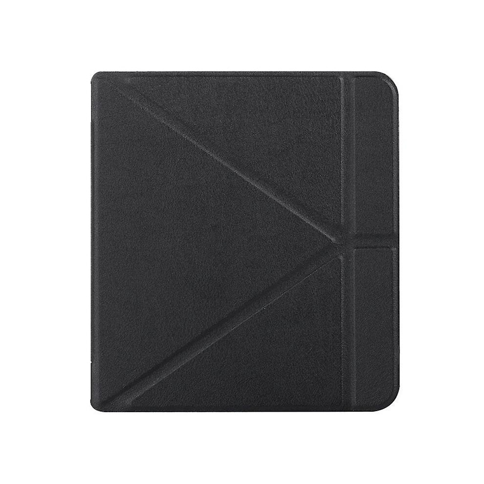 (Black) Case For Kobo Libra H2o 7 "Ereader Premium Pu Leather Multiangle Origami Stand Black 8994440196930