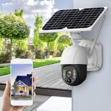 Wifi Home Security Camera 1080p Hd Solar Panel Outdoor Surveillance Ip66 Waterproof Camera Smart Hom
