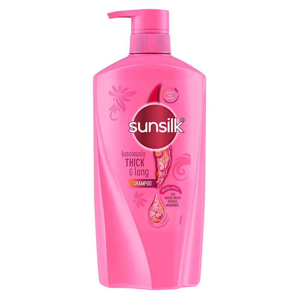 Sunsilk Lusciously Thick & Long Shampoo With Keratin, Yoghut 650Ml