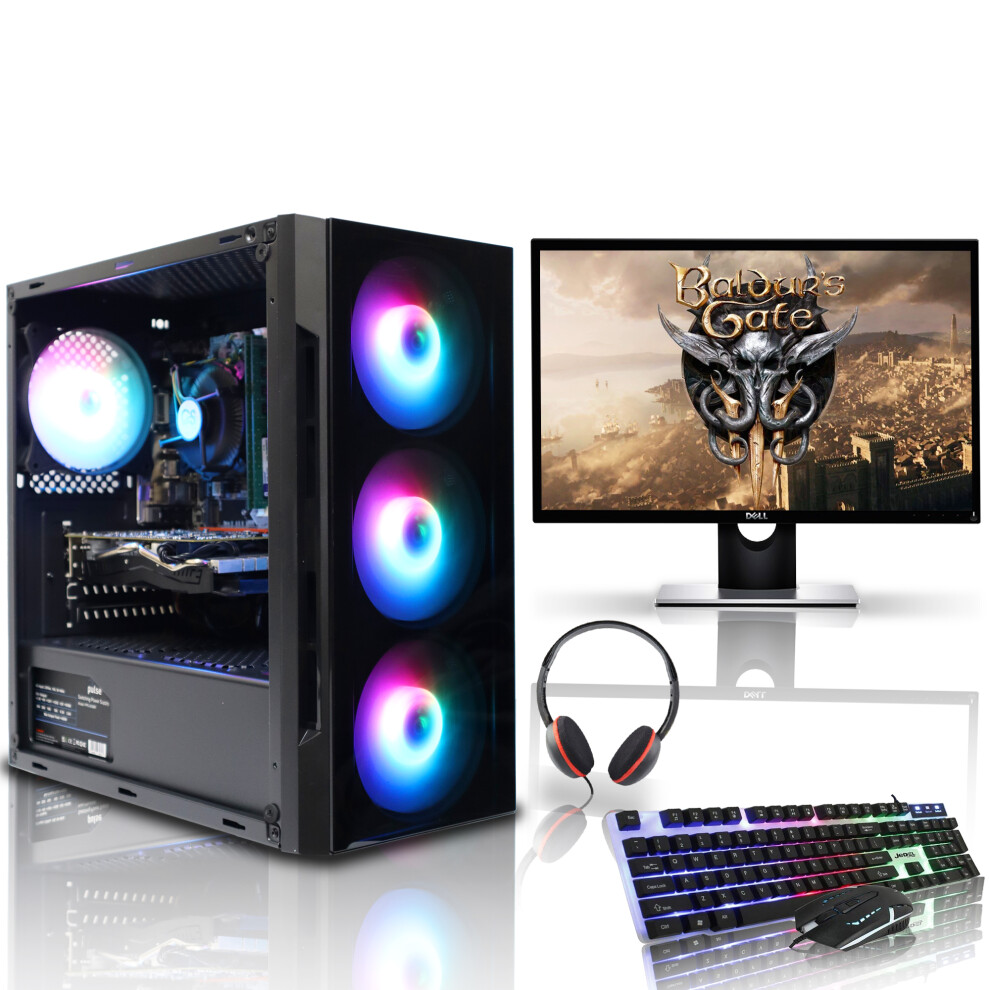 Ayraz Gaming Pc Bundle Intel Core I3 8Gb Ram 1Tb Hdd + 120Gb Ssd Win10 Wifi