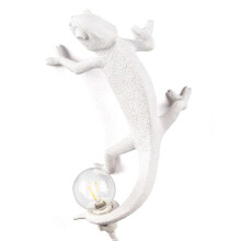 (EU Plug Upward Wall Lamp) Chameleon Lamp Bedroom Resin Chameleon Desk Lamp Bedside Light Wall Sconce