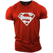 (Red, L) Superman Vascular Gym Training Top