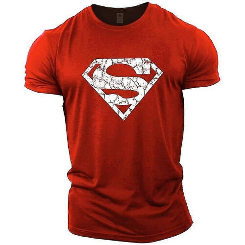 (Red, L) Superman Vascular Gym Training Top