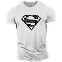 (White, L) Superman Vascular Gym Training Top