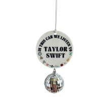 In This Car We Listen On Taylor Swift Car Aroma Diffuser Wardrobe Deodorizing Long-lasting Pendant