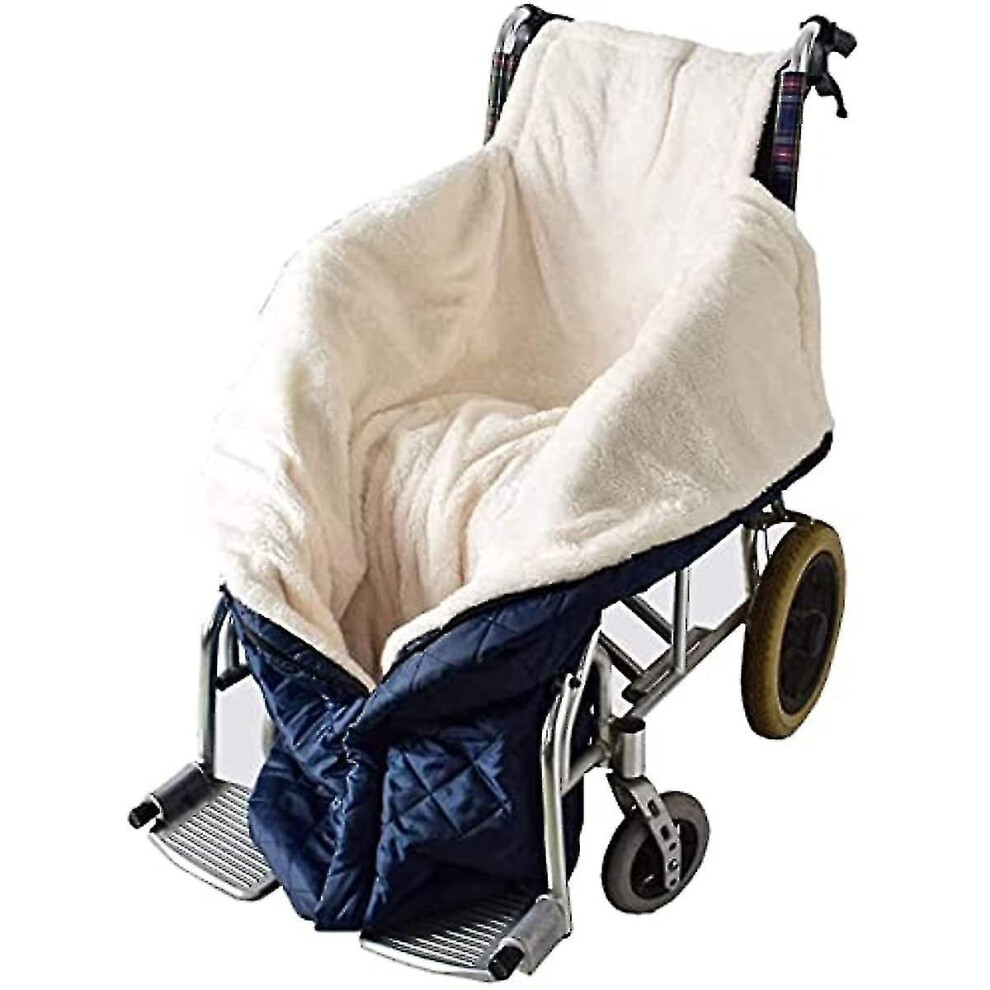 Double Layer Wheelchair Warm Fleece Covers  Wheelchair Blanket Waterproof  Lap Blankets For Elderly  Universal Fit For Wheelchair Blanket