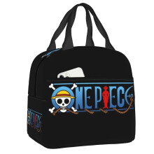 (3, 22x20x13cm) Custom One Pieces Skull Logo Lunch Bag Women Cooler Warm Insulated Lunch Box For Kids School Children