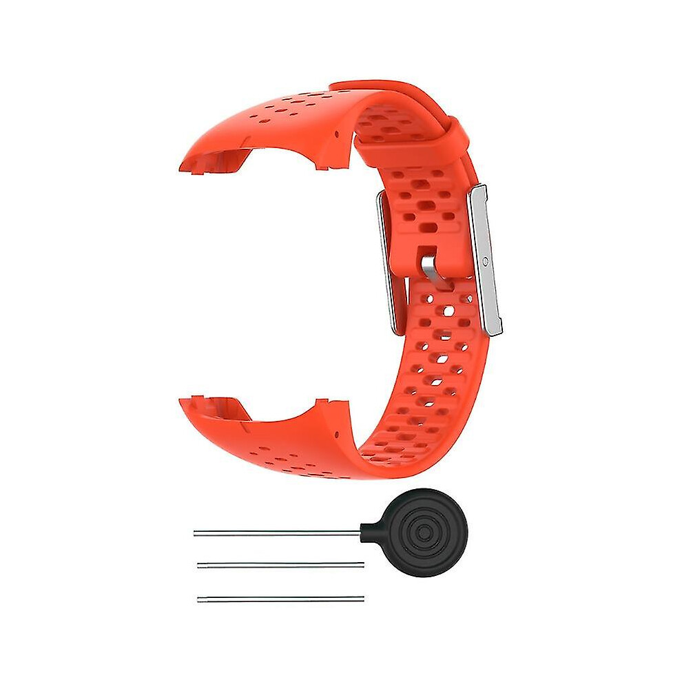 (Orange) Smart Watch Silicone Wrist Strap Band For Polar M400 M430 Breathable Wristband Orange 8792504002827