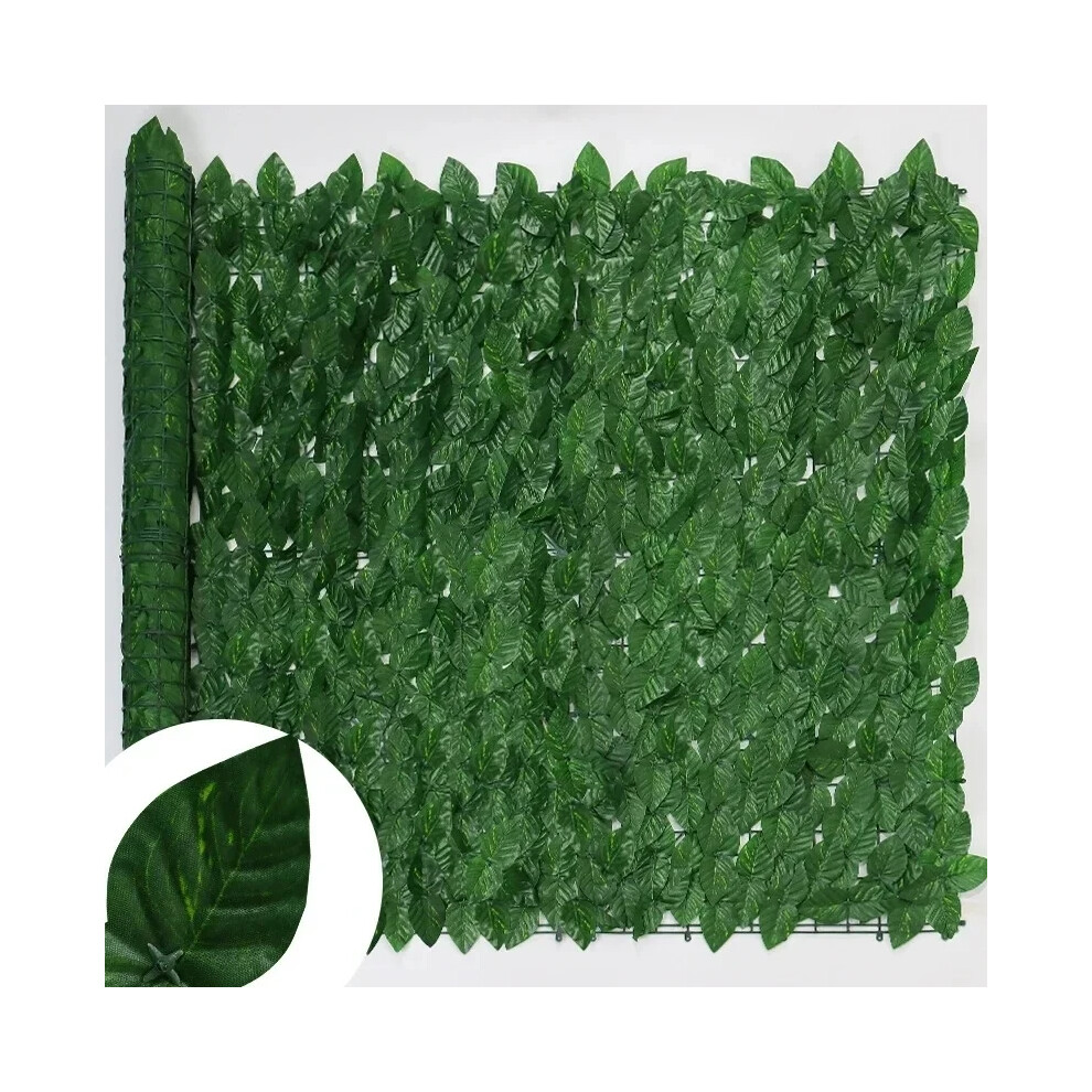 (A-05, 0.5Mx1m) Artificial Plants Ivy Privacy Fence Artificial Hedges Fence Faux Plant Vine Leaf Decoration For Outdoor Garden Decor 9.7X39in 9306694545386