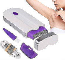 (AU PLUG) Professional Painless Hair Removal Kit Laser Touch Epilator Usb Rechargeable Women Body Face Leg Bikini Hand Shaver Hair Remover