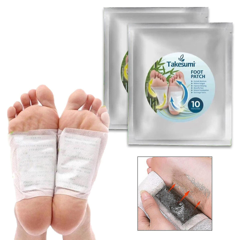 10x Takesumi Foot Patch Dehumidificat Bamboo Charcoal Gh #yogu-image-OPC-PFX8XV9-NEW