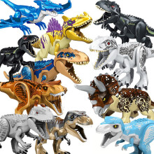 (Kuo ear dragon) Jurassic Dinosaur World Series Building Blocks Triceratops Indominus Rex Big Figures