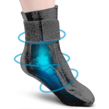 (Medium Pack of 1) Reusable Gel Cold Therapy Sock For Hot & Cold Therapy, Ankle Foot Ice Pack Wrap For Injuries, Instant Pain Relief For Achilles Tendonitis, Plantar Fas