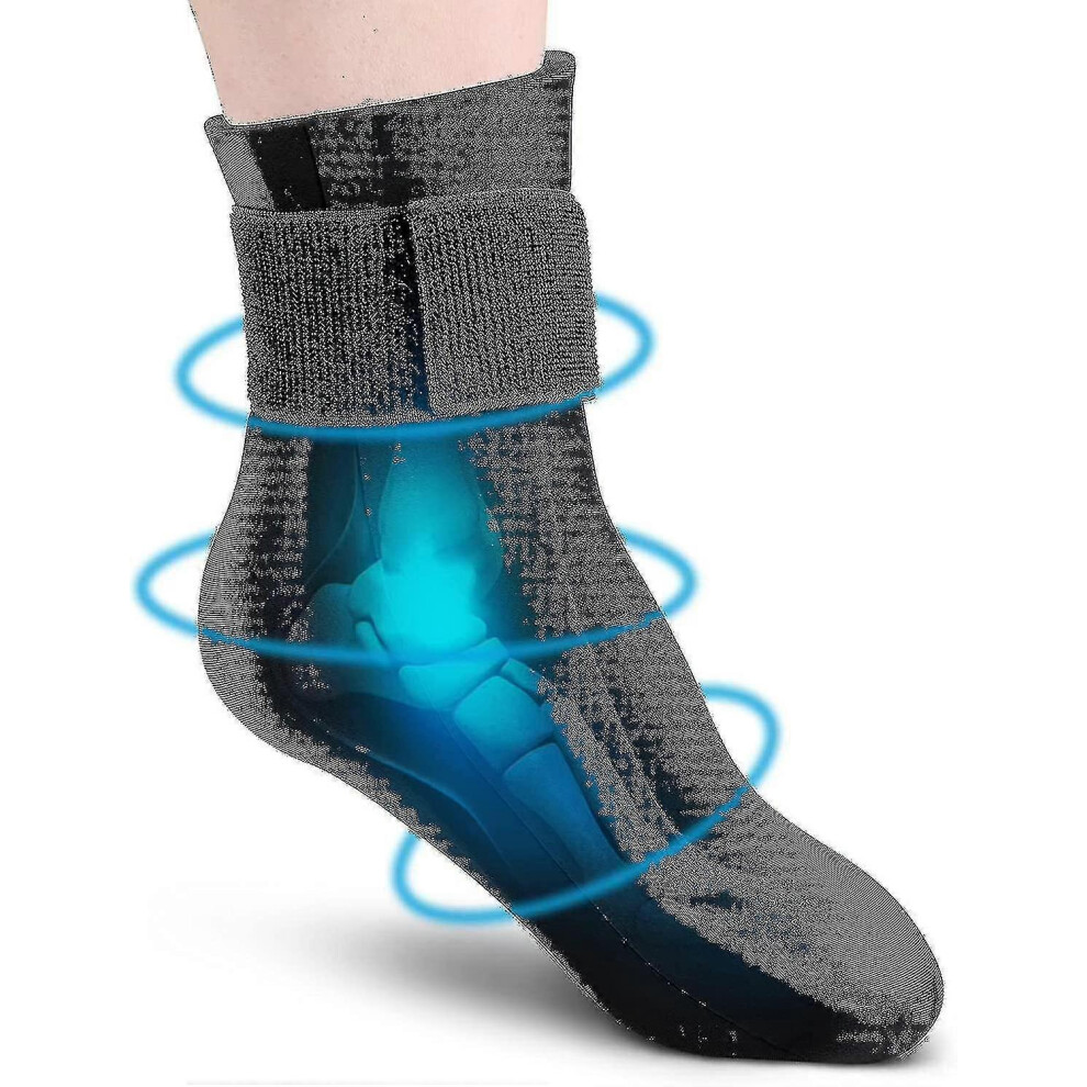 (Medium  Pack of 1) Reusable Gel Cold Therapy Sock For Hot & Cold Therapy, Ankle Foot Ice Pack Wrap For Injuries, Instant Pain Relief For Achilles Ten